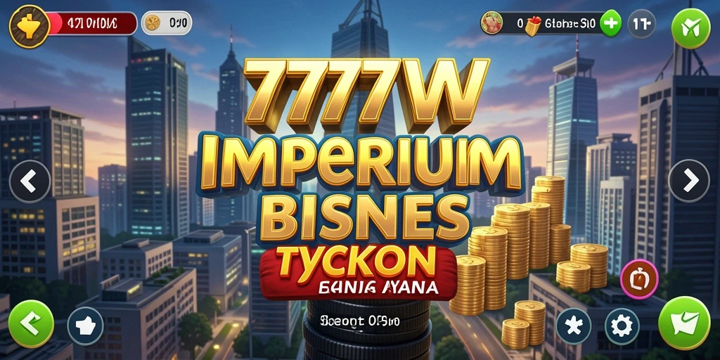 Tampilan gameplay 7777W yang menarik dengan elemen Tycoon.