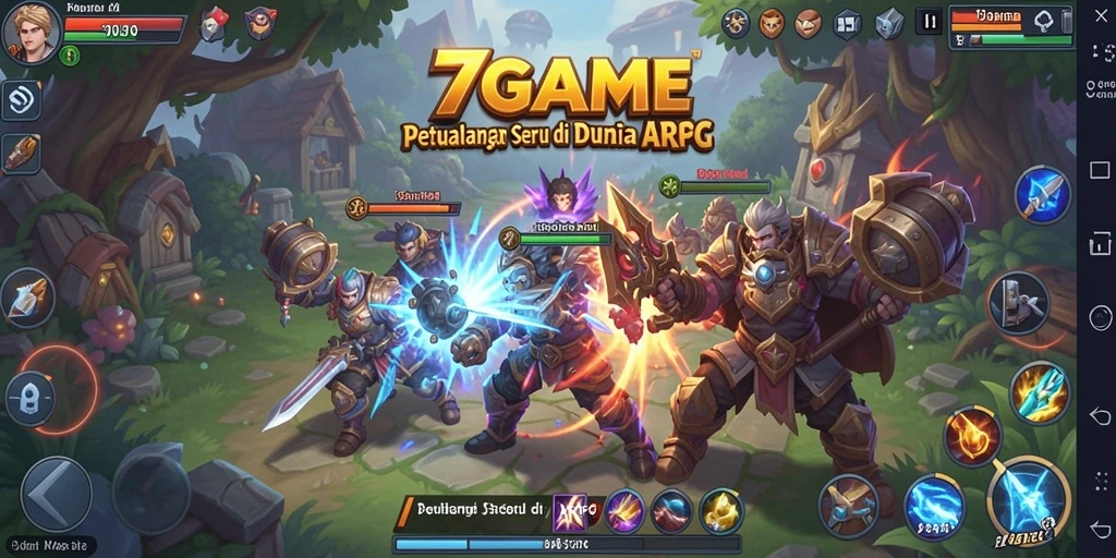 Tampilan gameplay seru di dunia 7GAME yang menakjubkan.