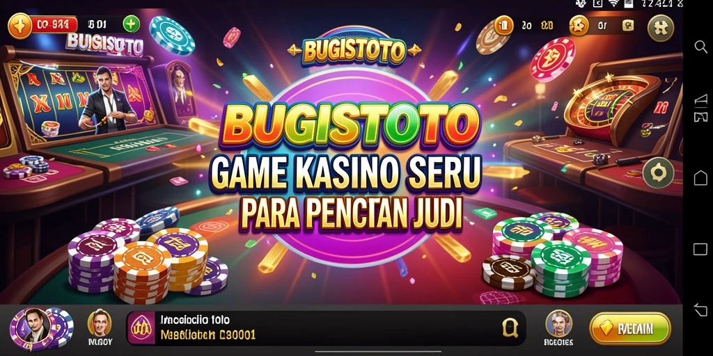 Gameplay BUGISTOTO yang mendebarkan dalam suasana Kasino.