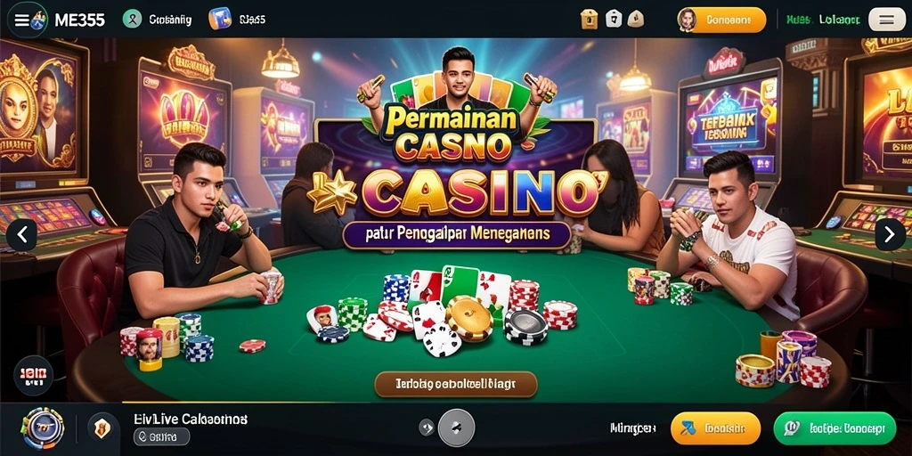 Gameplay Live Casino yang menarik dan interaktif di ME355.