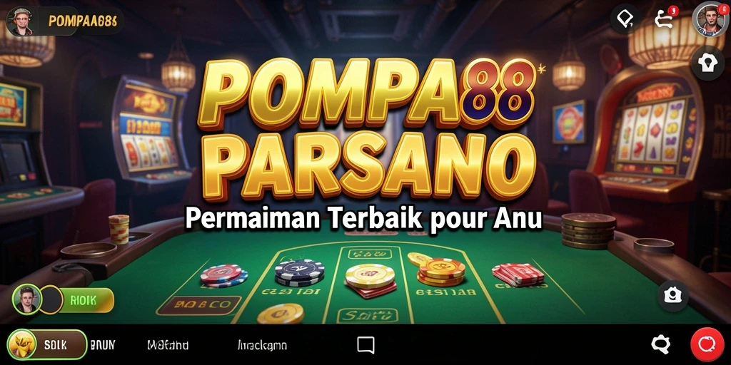 Screenshot gameplay POMPA88 menampilkan suasana Kasino yang autentik dan mendebarkan.
