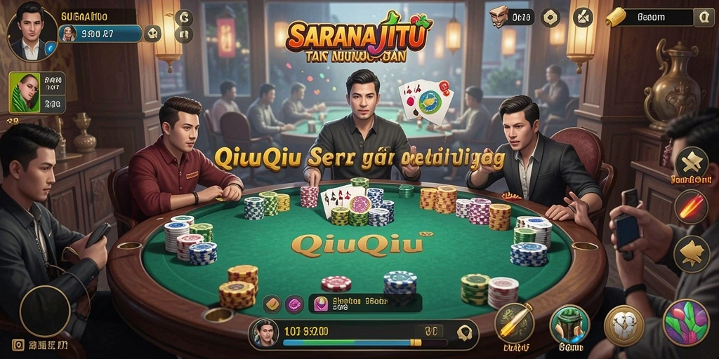 Tampilan menarik dari gameplay seru QiuQiu.