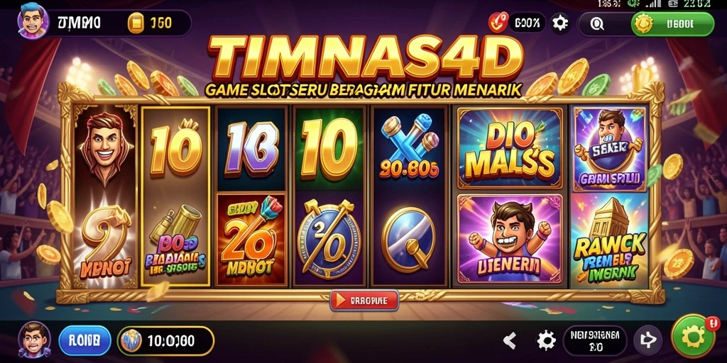 Tampilan gameplay menarik dari TIMNAS4D yang penuh warna.