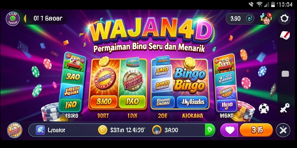 Tampilan gameplay seru dari permainan Bingo WAJAN4D.